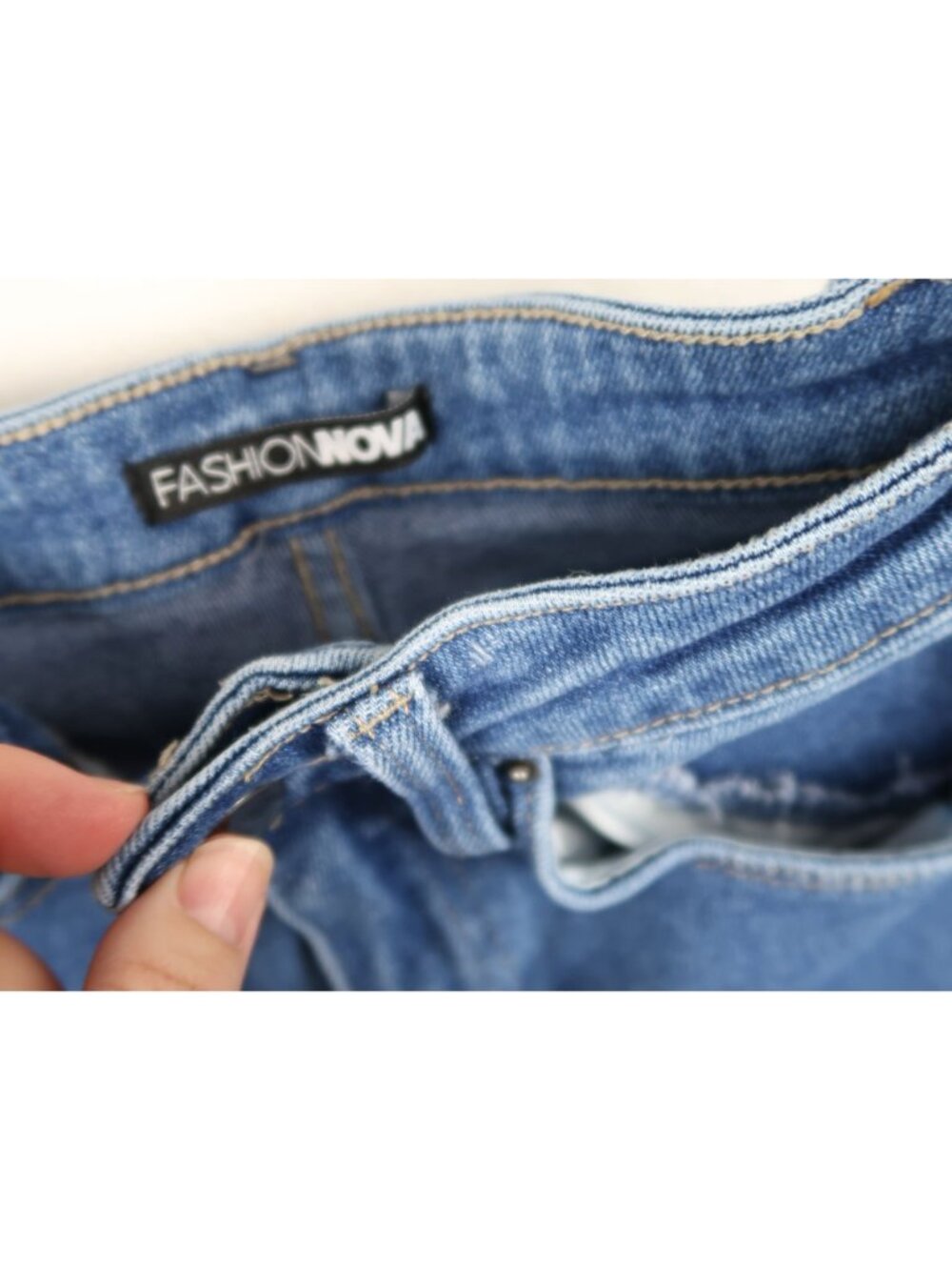 ✨3/$30 Fashion Nova 0 High Waist Flare Bell Bottom Jeans Dark Wash Western Boho - Picture 5 of 7